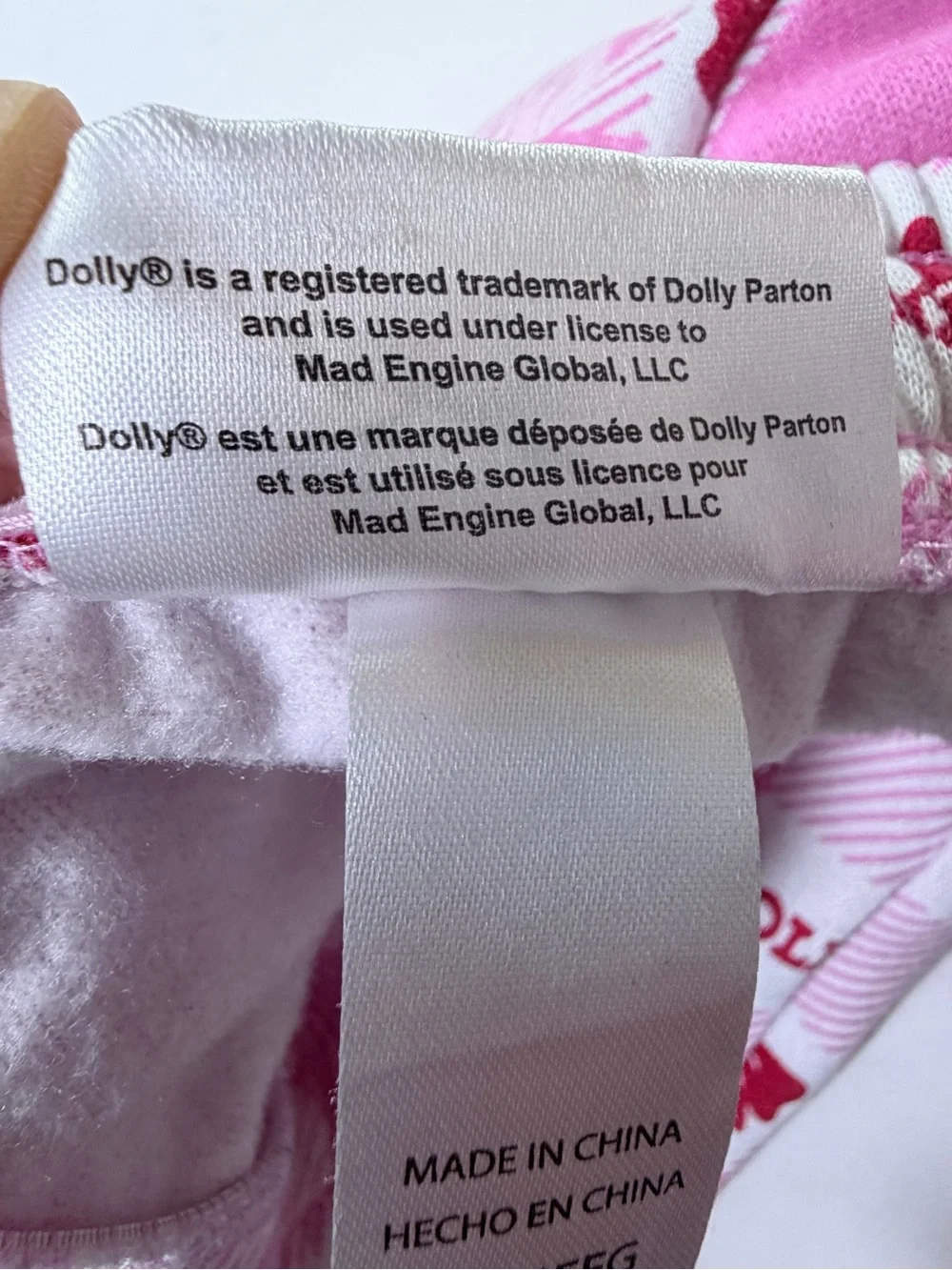 Dolly Pink Gingham Bow Pajama Pants Drawstring Fleece Women’s XXL Runs Small